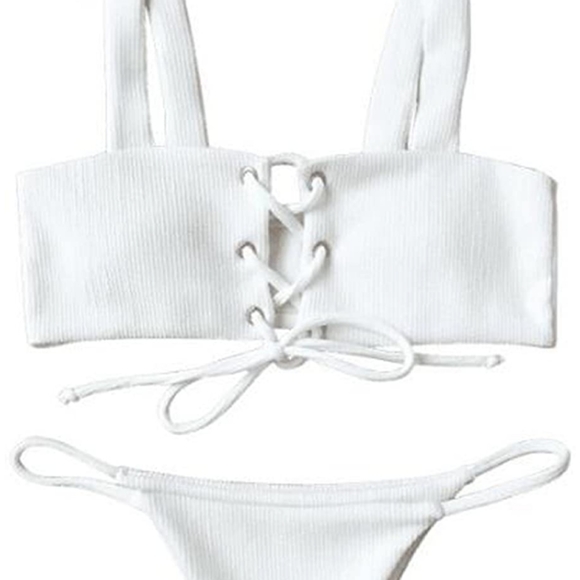 White bathing suit - Picture 3 of 4